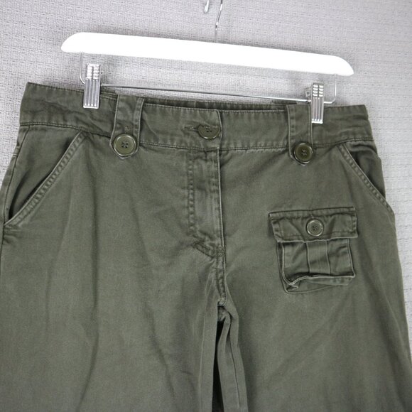 Nitro Low Rise Cotton Cargo Bootcut Wide Flare Womens Size 7/8 Y2K - Picture 3 of 8